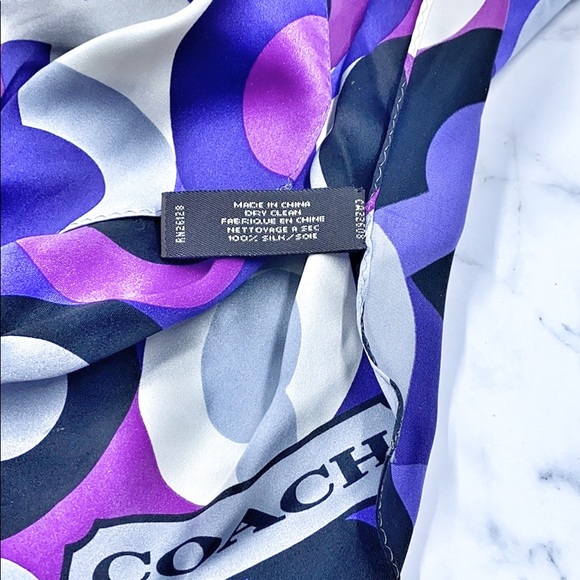 Coach Silk Scarf - Full Length - Colourful! 🛍🌺 - Picture 2 of 7